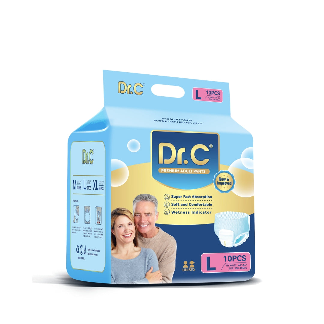Dr.C Doctor's Choice Adult Diaper Pants (Large) -10s - Chennai Diapers