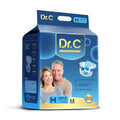 Dr.C Overnight Adult Diaper (Tape Style) 16 hrs Protection,  Size - Medium (76-114 cms,30-45 Inch) Pack of 1 (10 counts) - Chennai Diapers