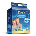 Dr.C Overnight Adult Diaper (Tape Style)  16 hrs Protection Size - Xtra Large (132-173 cms, 52-68 Inch) Pack of 1 (10 counts) - Chennai Diapers