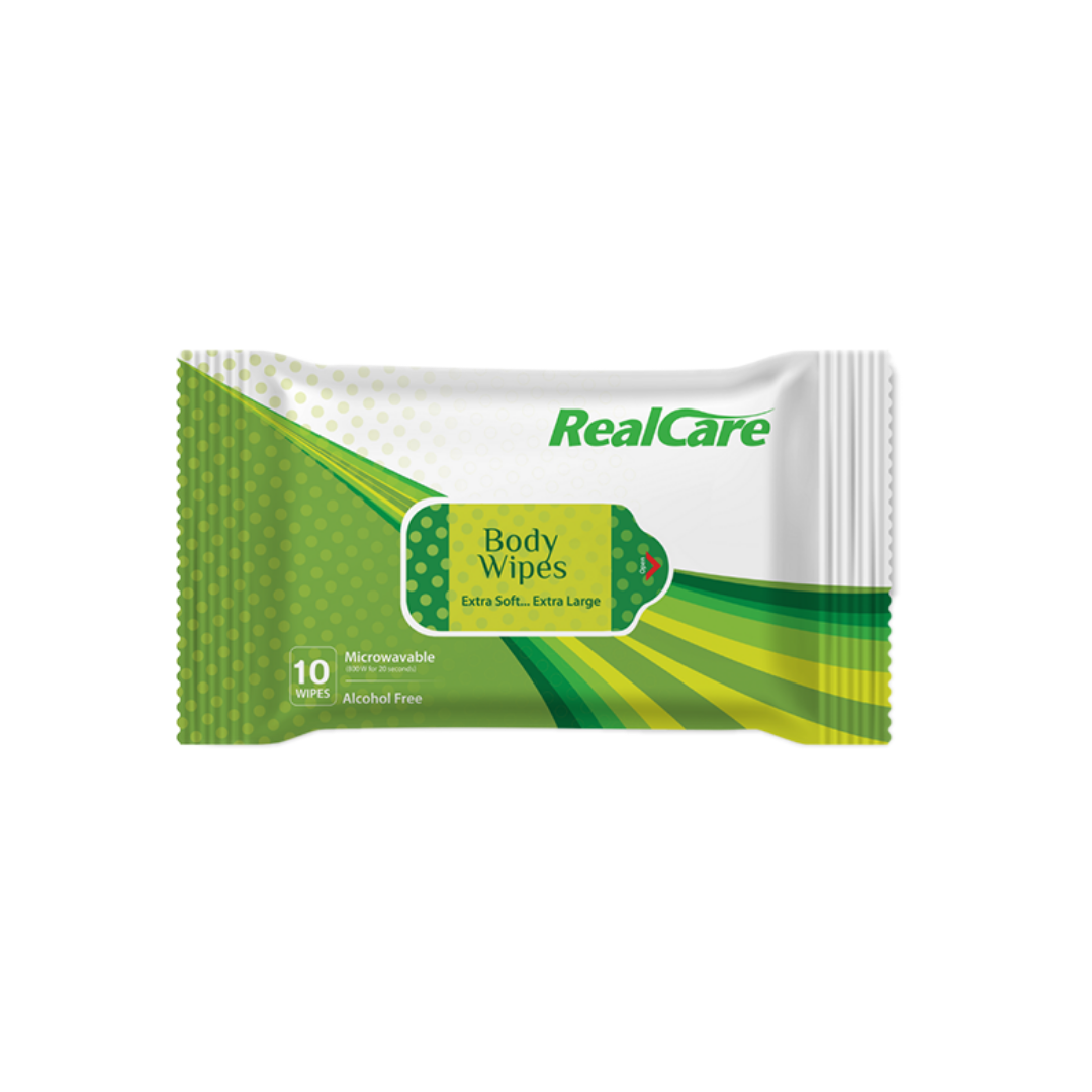 Realcare Adult Body Wipes,Pack of 1 (10 counts) - Chennai Diapers