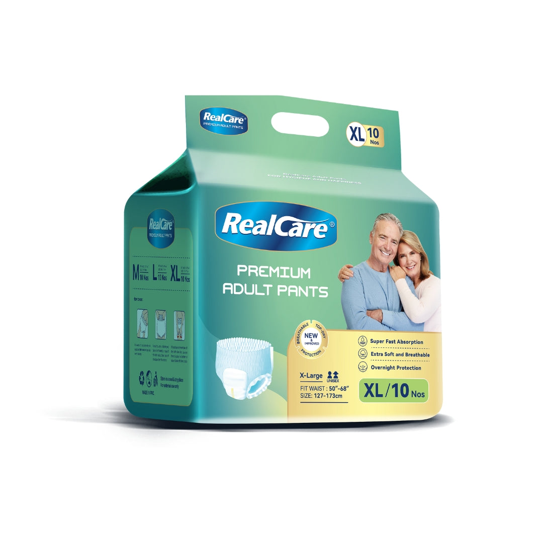 Realcare Overnight Adult Pull Ups (Pant Style) Size - XL (10 counts) - Chennai Diapers